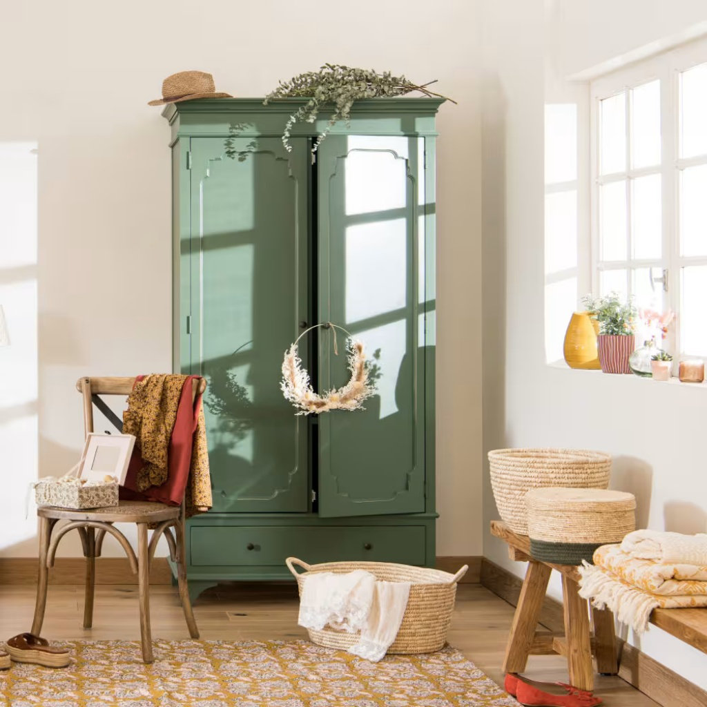 Wildon Home® Retro And Simple Green Wardrobe | Wayfair